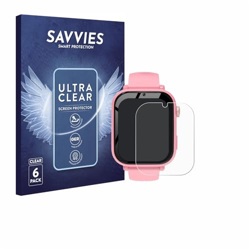 Savvies Schutzfolie für CATGIFF A22 | 6 Stück Transparenter Displayschutz Made in Germany Ultra-Klar Displayschutz-Folie