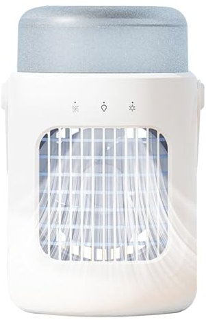 Portable Air Cooler - Air Cooler With 3 Wind Speed |c Light & 700ml Water Tank | Timer, Air Conditioner For Home, Office, Bedroom | Cooling Fan For Tent Indoor Garage Desktop Office Hiking