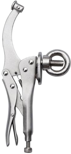 Lipfer 9-Zoll-bohrmaschinen-schraubstock, Fixierbohrmaschinen-feststellklemme, Schweiß-niederhaltetisch, Hochleistungszubehör, Silber, Zum Feststellen Von Greif-holzbearbeitungsaufsätzen