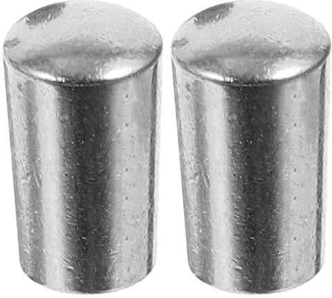 YARNOW Kippschalterkappen als Gitarrenzubehör Metall für E-gitarre 2 Stück 4mm Silber Rutschfest und Ästhetisch zum Austausch und Verbesserung