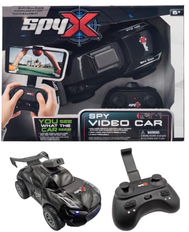 SpyX FM Video Car - Kids Remote Control Spy RC Rover with Camera Lid