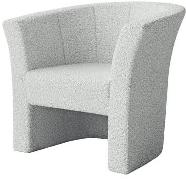 Mirjan24 Cocktailsessel Noliaw Boucle, Design Polstersessel Clubsessel Bürosessel Relaxsessel Loungesessel Einzelsessel Sessel Club Möbel (Lambi 11)