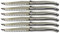 Quttin Set 6 Cuchillos Chuleteros 11 cm. Mango INOX Modelo Frances