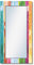 ARTLAND Wandspiegel Ganzkörperspiegel mit Holz Deko Rahmen 60x120 cm Spiegel zum Aufhängen Shabby Chic Kunst Bunt T9IL