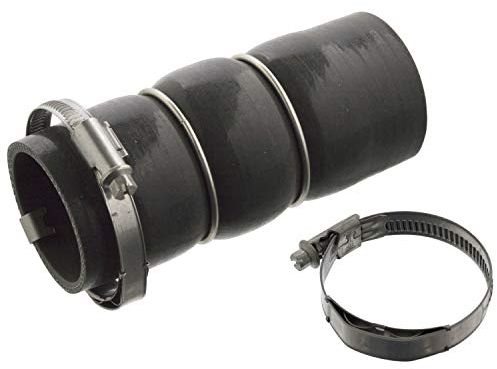 febi bilstein 103704 Ladeluftschlauch vom Turbolader zum Ladeluftkühler , 1 Stück, Schwarz