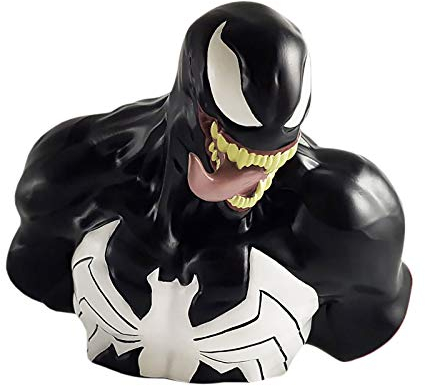 Semic- Marvel Busto Salvadanaio Venom Deluxe, BBSM011, Nero, Mega
