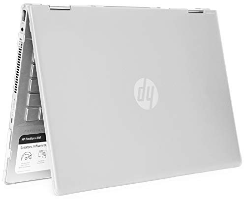 mCover Hard Shell Case for 14 HP Pavilion X360 14-CDxxxx / 14-DDxxxx Series Convertible 2-in-1 laptops (**Not compatible with Any other 14 HP Pavilion X360 Models**) Clear