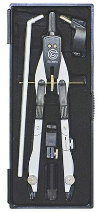 Schnellverstell - Zirkel mit Verlnängerung (bis 570mm) und Adapter