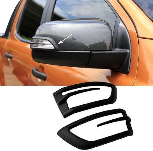JHCHAN Generisch Blinkerschutz Spiegelabdeckung Seitenspiegelkappe für Ford Ranger 2012-2022 T6 T7 T8 Raptor Wildtrak XL XLT Tremor Limited Platinum
