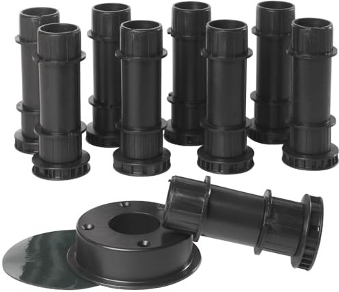 Jacob Delafon E62753-00 16 Pieds Kit réhausse Flight Pure 170 à 180 cm pour surélever Le Receveur, Noir