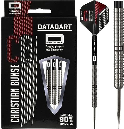 Datadart Steel Darts Christian Bunse Deutscher Spieler 90% Tungsten Steeltip Darts Steeldart (23 Gramm)