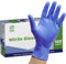 Comfy Package [100 Count Blue Nitrile Gloves, Disposable Gloves - 4 Mil, Latex & Rubber Free, Non-Sterile Powder Free Gloves - Small