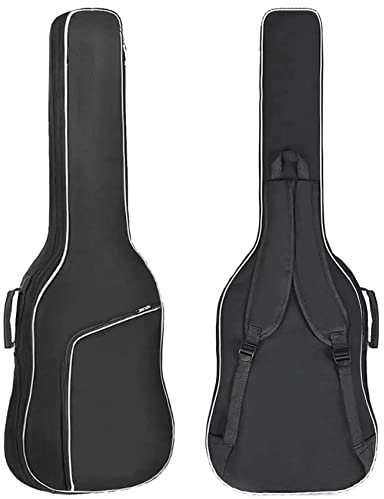 GIGKOUKI Custodia per chitarra elettrica Gigbag, 0,35 pollici, imbottita, morbida, colore nero (standard), Nero, Standard, Viaggio
