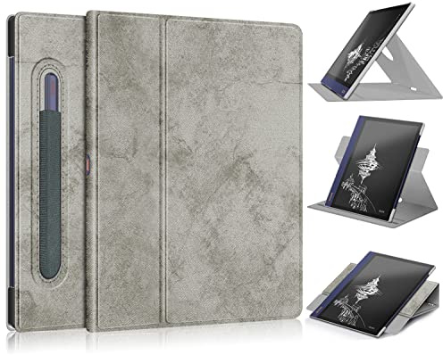 TOPCASE Lightweight Smart Stand Folio Cover Compatible with Onyx Boox Note Air 2 Plus Paper Tablet Case,Gray