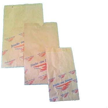 1000 Metzgerfaltenbeutel Fleischerbeutel Aufschnitttüten Faltenbeutel Frische Papier braun versch. Größen - Inkl. VerpG in D (20+7x32cm)