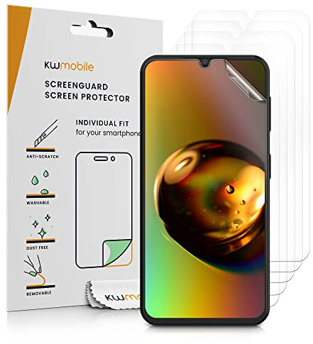 kwmobile 6X Displayschutzfolie kompatibel mit Samsung Galaxy A34 5G Folie - klare Schutzfolien Set in transparent