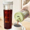 HNJZX Cold Brew Kaffeemaschine und Eistee-Brauer-Krug Getränkekühler Große Kapazität Teekanne mit Netzfilter 1L (100 ml) (Weiß)