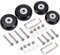 4pcs (45 * 18mm) Ersatz Rollen für Koffer Gummi Rollen Räder Ersatz Wheels Rad für Trolley Samsonite Hartschalenkoffer Rollen mit kugellager Ersatzteile Reparatur Set…