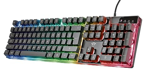 Trust Gaming GXT 835 Azor Gaming Tastatur, Französisches AZERTY-Layout