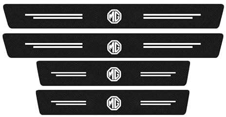 MaJher Auto Einstiegsleisten Aufkleber für MG MG4 2022-2023,Carbon Fiber Einstiegsleisten Schutz Schutzfolie Türeinstiegsschutz Aufkleber Tuning Zubehör Einstiegsleistenschutz