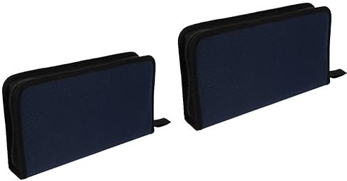Beavorty 2 pcs Oxford Cloth CD Bag DVD Wallet Container vcd case Storage Bag CD Storage Holder CD Sleeves Travle CD case DVD Storage Bag Non-Woven Fabric disc Travel Storage Rack