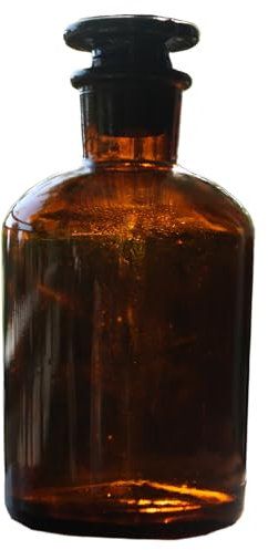 Apothekerflasche 250 ml, Enghals, Braunglas (6er Pack)