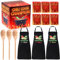 Cozypower 67 Pcs Chili Cook off Trophies Set Chili Cook off Decorations Include 3 Wooden Cooking Spoon 3 Apron 1 Ballot Voting Box 60 Voting Cards for Men Women Chill Festivals Game Party Award Prizes