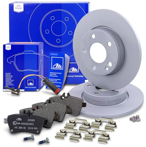ATE Bremsenset Vorderachse inkl. Bremsscheiben vorne Ø 276 mm voll und | Kompatibel mit: MERCEDES-BENZ A-CLASS