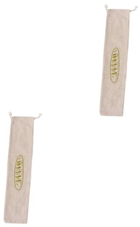 TOPBATHY 2 Pcs Bread Bag for French Stick Linen Bread Pouch Cotton Rope Loaf Pouch for Retail Use