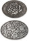 WEBEEDY 2 Stile Ovale Blumen-Gürtelschnallen Für Damen Und Herren Rosenblumen-Blumen-Western-Ledergürtel Vintage-Mittelalterlicher Schnallengürtel Geeignet Für Tägliche Kleidung