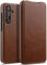 STILGUT Book Case kompatibel mit Samsung Galaxy S24 Hülle aus Leder, Lederhülle, Klapphülle, Handyhülle - Cognac