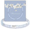 happymaker - Perlenarmband mit echten Aquamarin und Silber Perlen, Heilsteine Armband mit Geschenkverpackung, handmade in Deutschland, Geburtsstein März