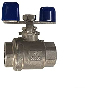 SYSCZPWC 1/2 3/4 1 1-1/4 1-1/2 2 Edelstahl-Kugelhahn Zweiteiliger Kugelhahn(1.5 Inch)