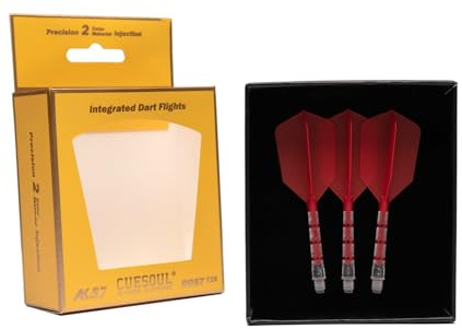CUESOUL ROST T19 Integrierter Dartschaft und Flight Slim Shape, 3er-Set