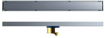 Yiustldd 40cm, Desagüe De Ducha Lineal, Desagüe De Piso De Ducha Rectangular De Acero Inoxidable, Desagüe De Piso De Ducha con Filtros De Cabello Y Rejilla Extraíble para Baño