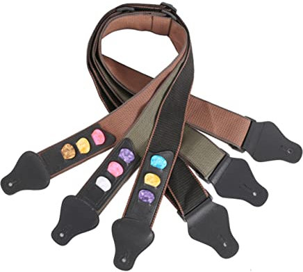 TOYANDONA Riemen Für E-bass Akustischer Gitarrengurt E-gitarren-gürtel Gitarrengurt Selber Machen Vintage Gitarrengurte Gitarre Verstellbarer Gürtel Vintage-gürtel Gitarrengürtel Black