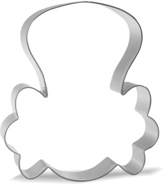 Keewah Ausstechform mit weihnachtlichem Nussknacker-Gesicht, 10,2 cm, Edelstahl