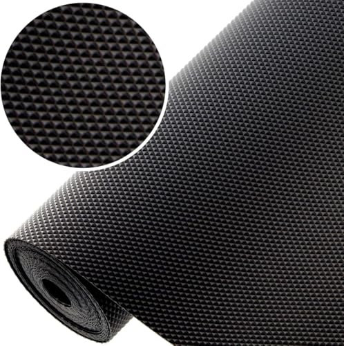 GTV - 1 Rollo de 48 cm x 300 cm, Alfombrilla Antideslizante para cajones, Alfombrilla para Armario de Cocina, Alfombrilla Antideslizante de plástico, Alfombrilla para frigorífico