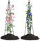 yotoworth Garden Trellis For Climbing Plants Outdoor,Support Frame Metal Rustproof Obelisk Tower,Sweet Pea Potted Vegetable Fruits,170cm,2PCS