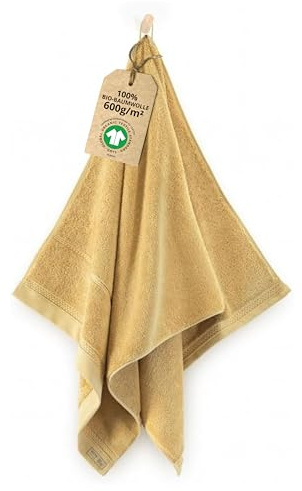ZWOLTEX - Premium Duschtuch 70x140 [650 g/m²], 100% Bio Baumwolle GOTS Zertifizert, ÖKO-TEX, Ultra Weich & Saugfähig, Handtücher Hellbeige, Queen Collection - 1 Stück