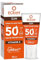 ECRAN® - Crème Solaire Visage - Haute Protection - Technologie vitEox80 - Vitamine E - Protection UVA, UVB, Lumière Bleue, Coups de Soleil - Protection Solaire SPF 50+ - Bronzage Naturel - Anti Âge