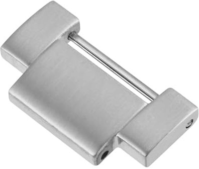 WOCCI 18mm Maillons en Métal pour Bracelet de Montre en Métal, Acier inoxydable 316L (Argent)