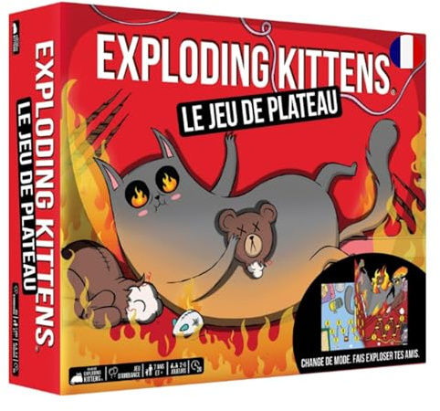 Jeu d'ambiance Asmodee Exploding Kittens Le jeu de plateau