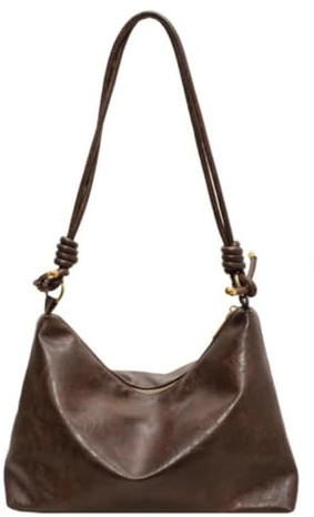 Wei Tech Elegante Tote Bag mit verstellbarem Knotenriemen Vielseitige Schultertasche & Crossbody Handtasche für Damen, als Uni Tasche, Schultasche, geräumig & wandelbar für Alltag, Uni, Schule & Büro