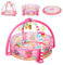 Kikkaboo Arche de jeu 30 balles Tapis d'éveil Piscine à balles Jouets amovibles, coloris:rose rosâtre