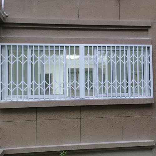 Fenstersicherheitsgitter aus Aluminiumlegierung, faltbare Fenstergitter for die Sicherheit von Wohnungen im Erdgeschoss(130x120cm/51.2x47.2in)