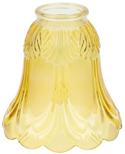 Yardenfun Glas Lampenschirm Vintage Stil Dekorative Ersatz Deckenlampenabdeckung für Pendelleuchten Passend für Hotels und Zuhause E27 Fassung