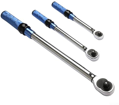 MeevrgR Drehmomentschlüssel – verstellbarer Klick-Steckschlüssel in Schwarz, mehrere Längen (25,5–55 cm) für Kfz-Motorrad- und mechanische Reparaturen (575)