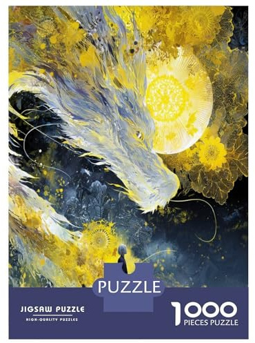 1000 Teile Loong Puzzles Lernspiel Spielzeug Wohnungsdekoration Anspruchsvolles Lone Shadow Pakt Puzzle Für Damen, Herren, Kinder Ab 14 Jahren 70x50cm/1000pcs
