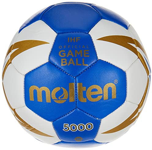 Molten Kinder H00X300-BW Mini-Handball, Blau/Weiß/Gold, One Size